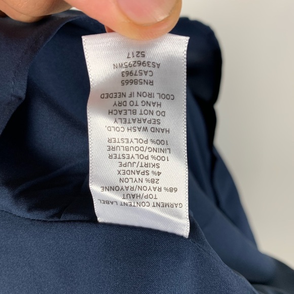 1901 A-Line Mixed Media Dress Tie Waist Size 16 - Picture 8 of 8